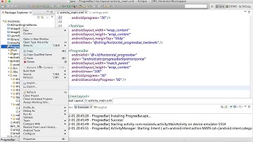 Android 高级Ui-9.08_使用系统控件ProgressBar实现各种效果的圆形进度条和水平进度条