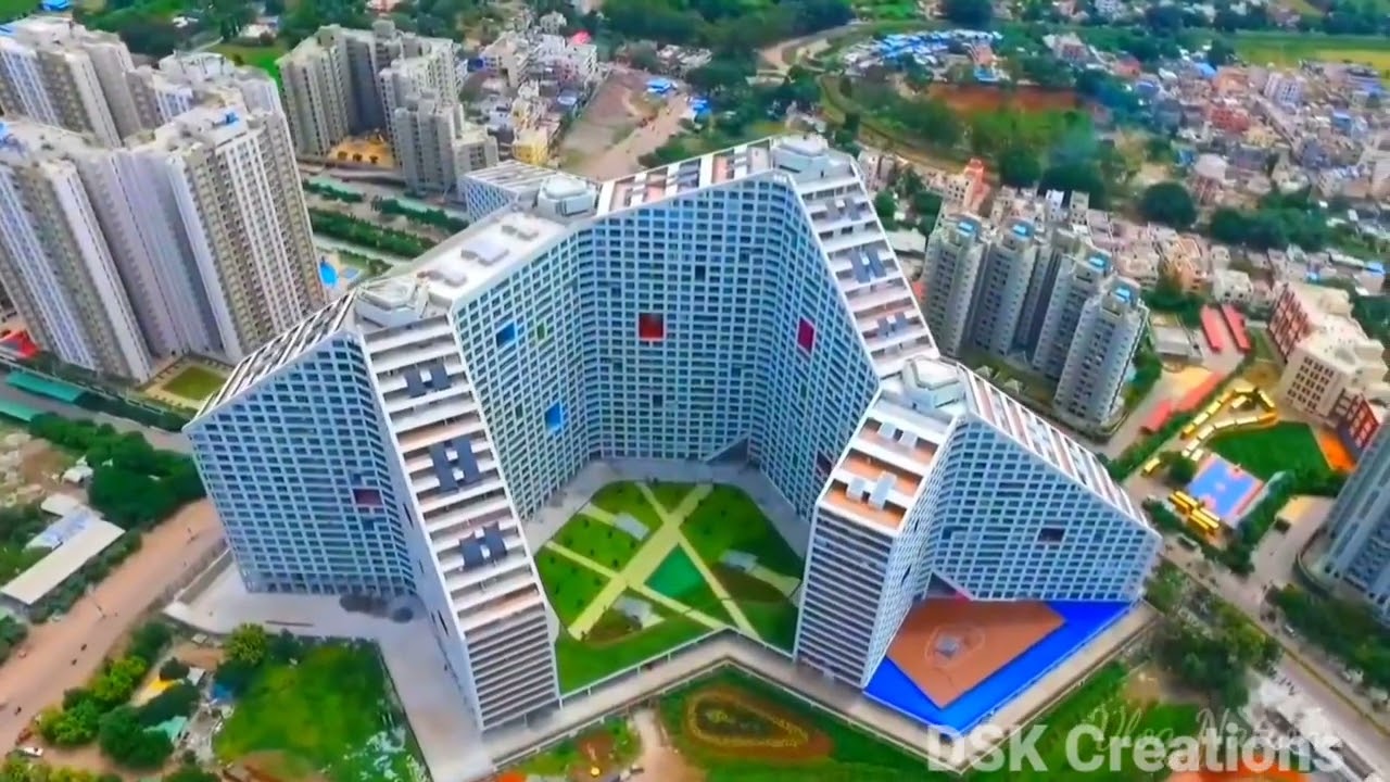 Pune city 4k drone video   Maharashtra  india