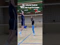 Volleyball beginner learns how to set first tempo
