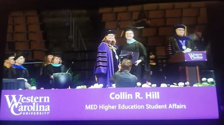 Anastasia Smith Horton receiving her Master of Sci...