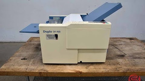 Duplo DF-920 Paper Folder