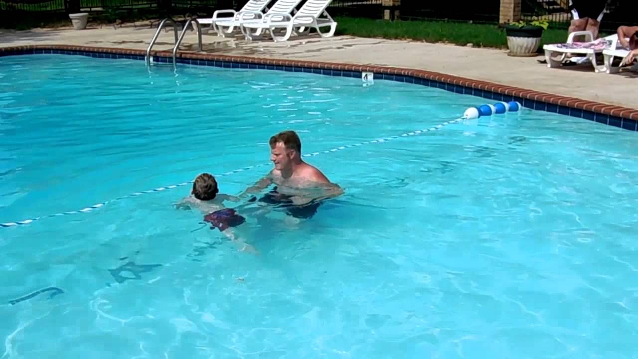 Canton's First Time Swimming! - YouTube