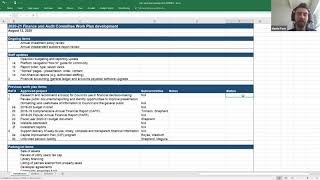 August 12, 2020 - Finance and Audit Committee
