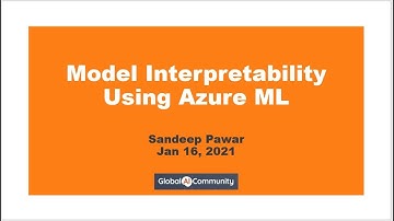 Machine Learning Model Interpretability using AzureML & Interpret-ml (Explainable Boosting Machine)