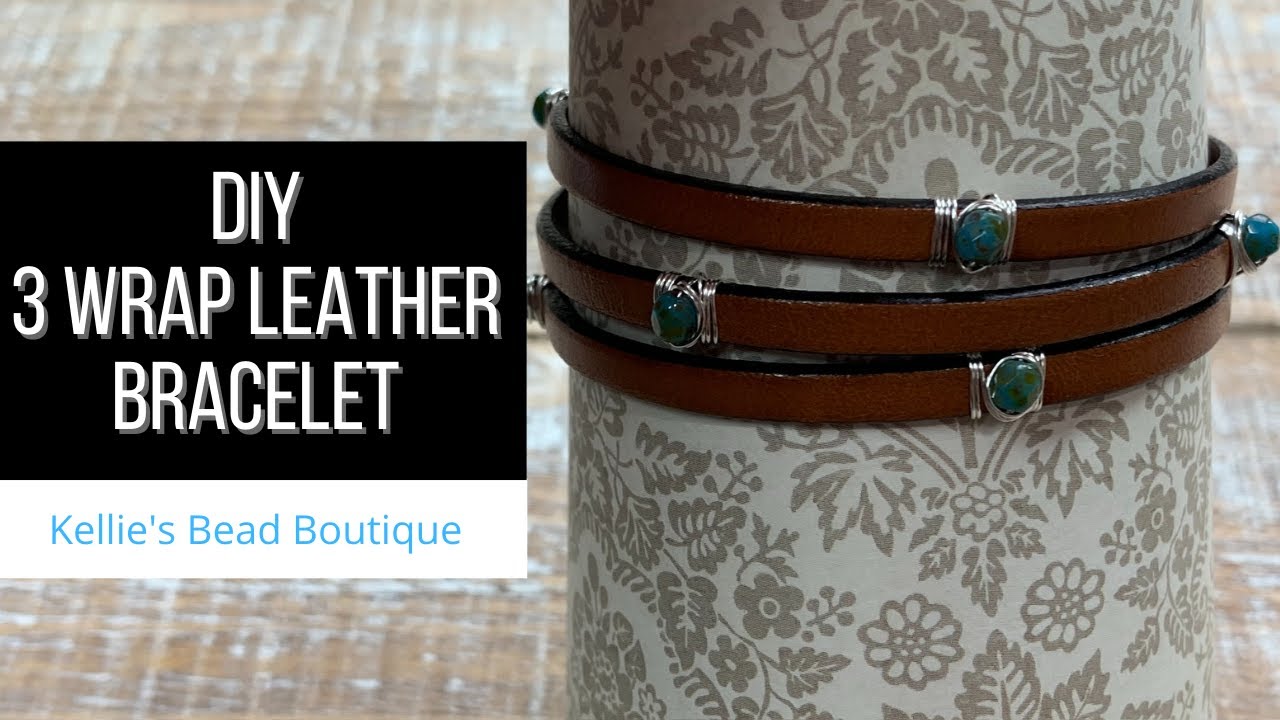 Beaded Leather Cord Necklace-Bracelet Boho Wrap Bracelet DIY | PDF |  Bracelet | Knot