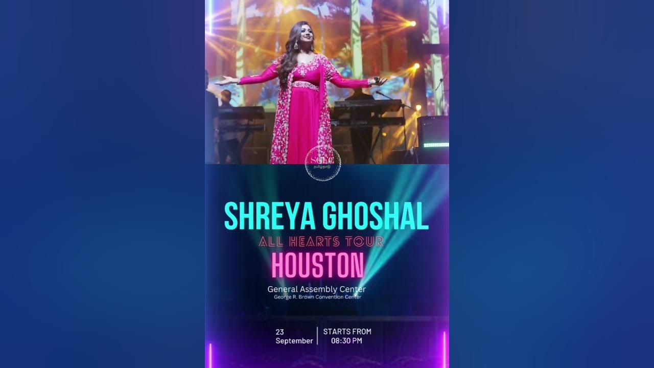 Shreya Ghoshal Live In Houston23 September 2023Promo shreyaghoshal 