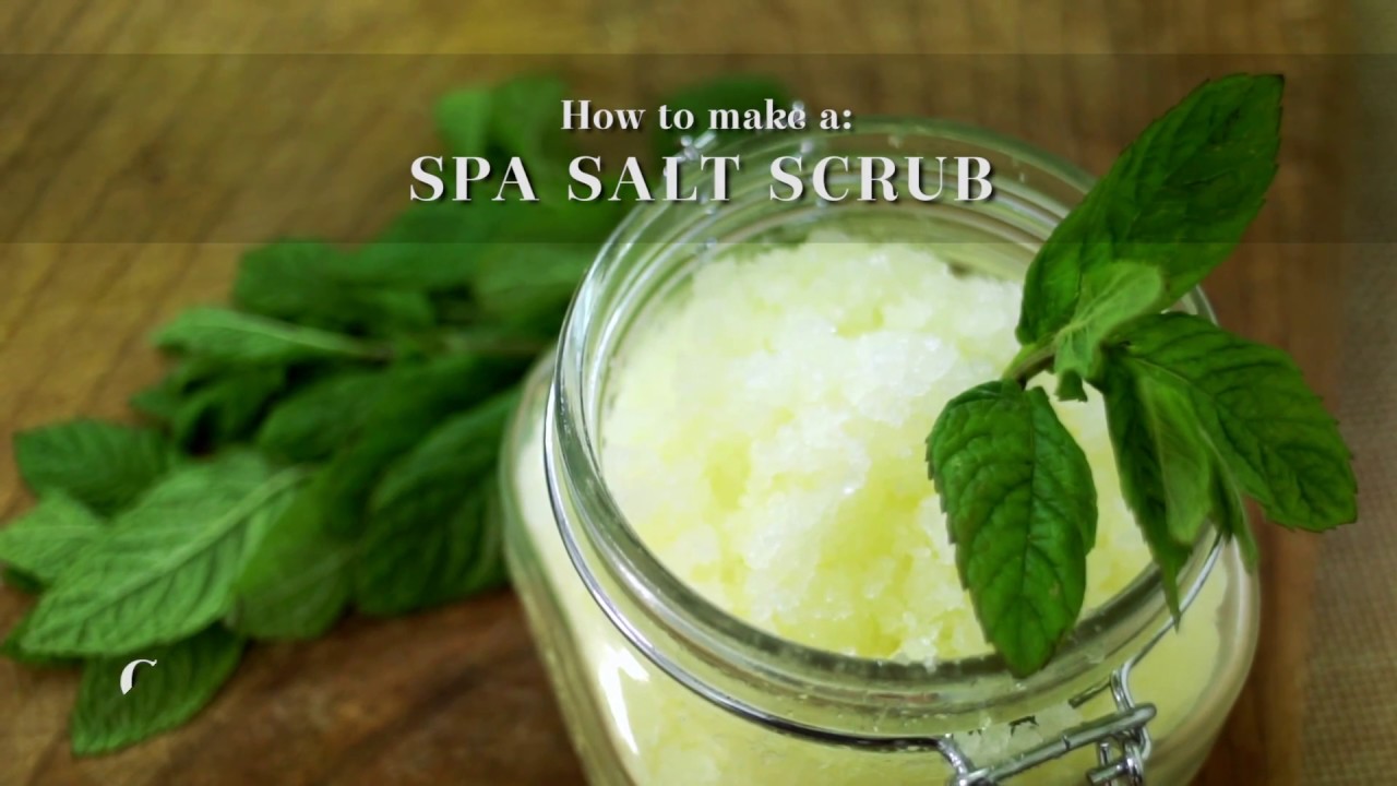 DIY Spa Salt Scrub YouTube