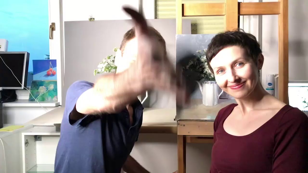 MALUJEMY BUKIET KWIATÓW FARBAMI OLEJNYMI