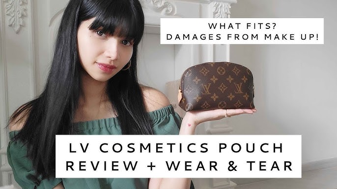 Louis Vuitton GM VS. PM Cosmetic Pouch/ Wear & Tear/What Fits?/ Worth it? 