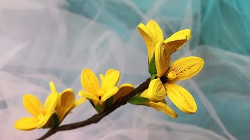 ABC TV | How To Make Forsythia Paper Flower | Paper Quilling - Craft Tutorial