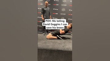 Telling David Goggins I Can Save His Knees