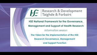 Vision for Implementation of HSE Research Webinar