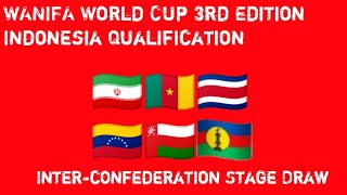 WANIFA WORLD CUP 3RD EDITION INDONESIA QUALIFICATION INTER-CONFEDERATION STAGE DRAW