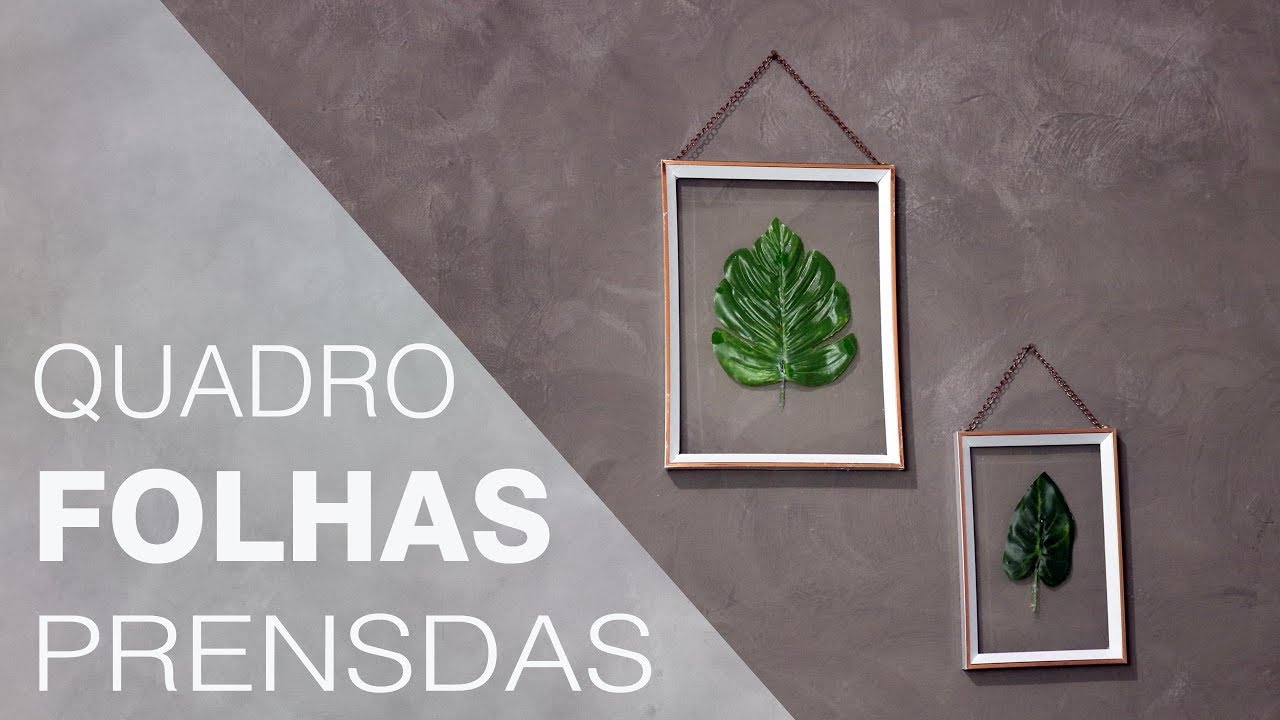 DIY - QUADRO COM FLORES OU FOLHAS SECAS | FAÇA E VENDA QUADRO DE FOLHAS PRENSADAS