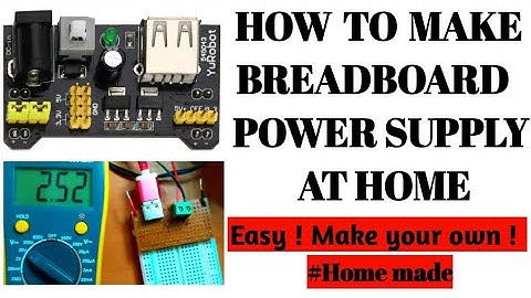 DIY | Breadboard Power Supply | How to make a simple breadboard power supply module | easy to make