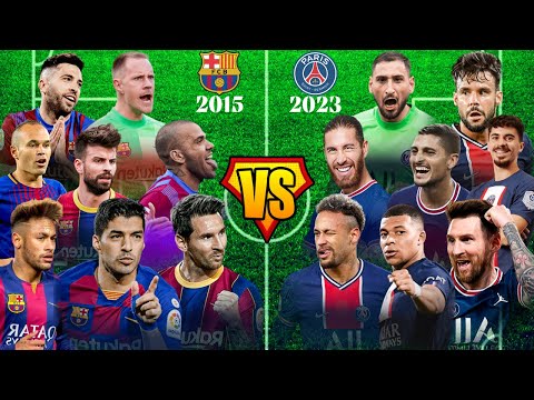 ● 2015 FCB VS 2023 PSG 🔥 ULTIMATE VS🔥(Messi, Neymar, Suarez, Mbappe, Ramos, Ter Stegen)