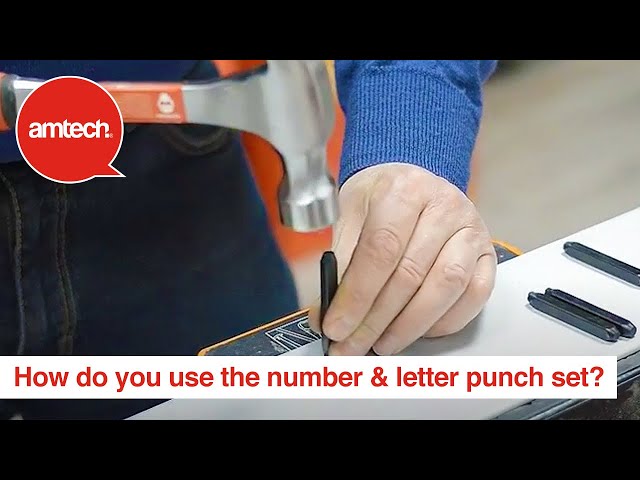 How do you use the 36pc number & letter punch set? 