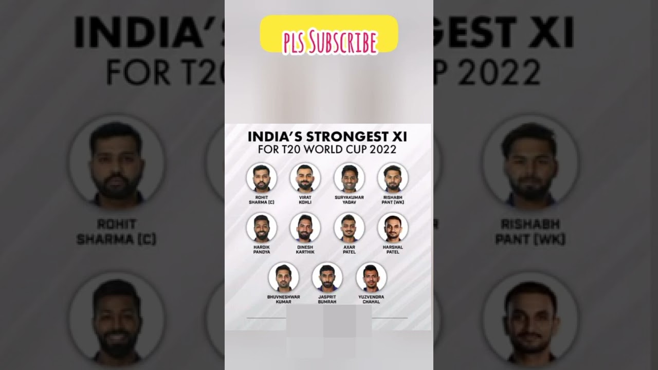 India 's Strongest Playing 11 For T20 World Cup | Best Predicted Playing 11 Of Indian Team |