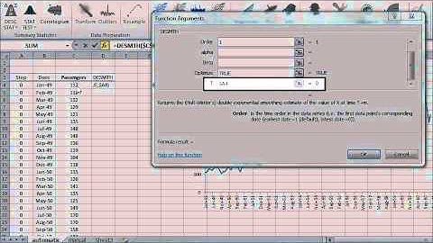 Holt-Winters double exponential smoothing in Excel - Part 2