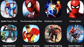 Spider Power Hero Fighter, The Amazing Spider-Man 2, Stickman Superhero, Anger Of Stick 5, screenshot 4