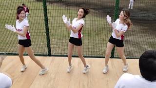 Very cute♥️RakutenGirls 陳俊秀應援曲「ハウルの動く城 - 世界の約束」in 石垣島 Taiwan baseball  2020 亞洲門戶交流戰