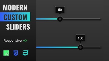 Custom Range Slider Design HTML | CSS | Javascript (Quick Tutorial)