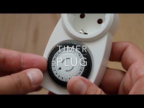 How to set an analog timer plug