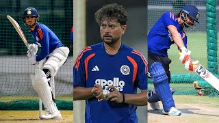 Ishan Kishan, Shubman gill, Kuldeep Yadav batting and bowling practice session for match against AFG