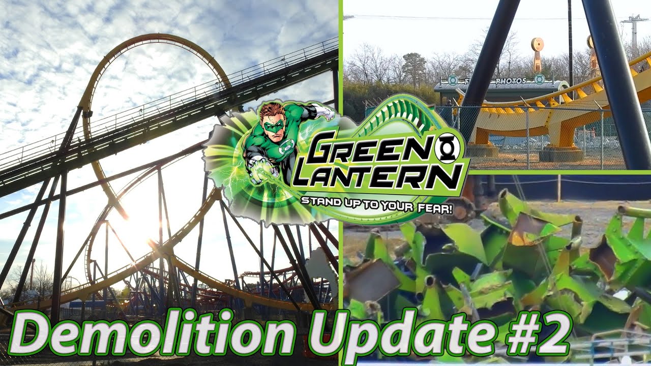 Green Lantern | Demolition Update #2 | Six Flags Great Adventure