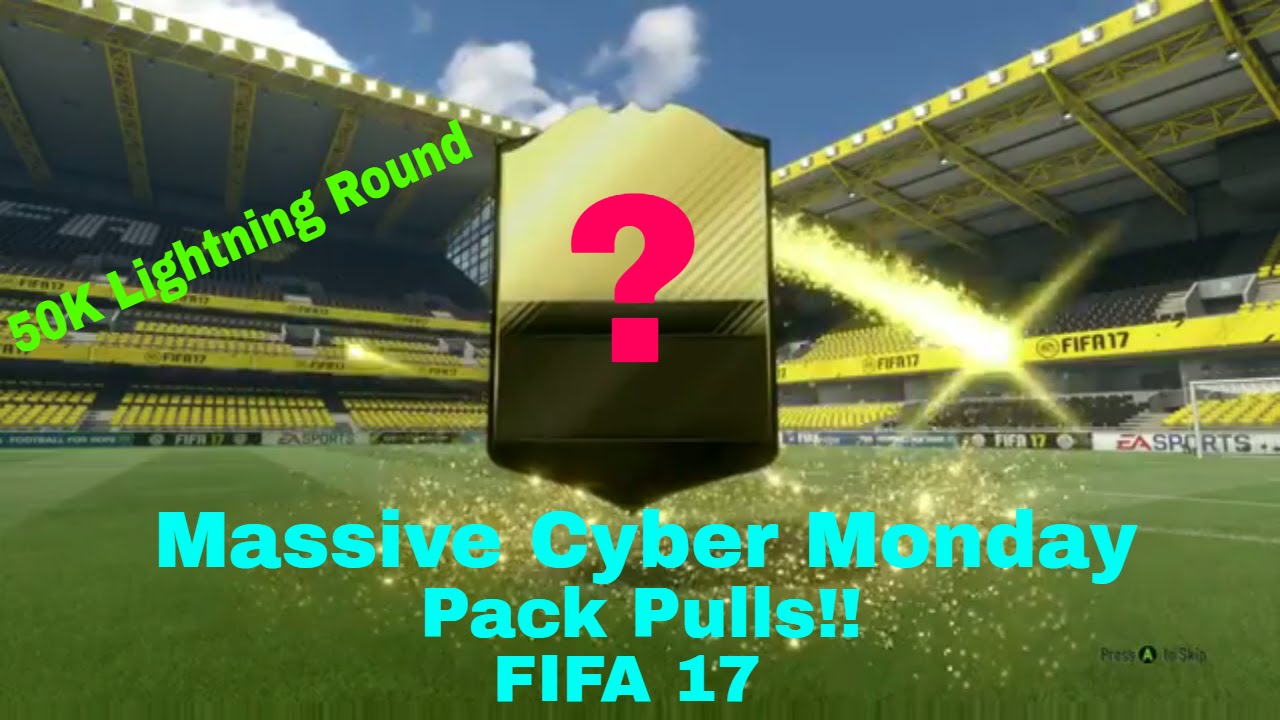 Massive Cyber Monday FIFA 17 Pack Opening - 50K Lightning Round