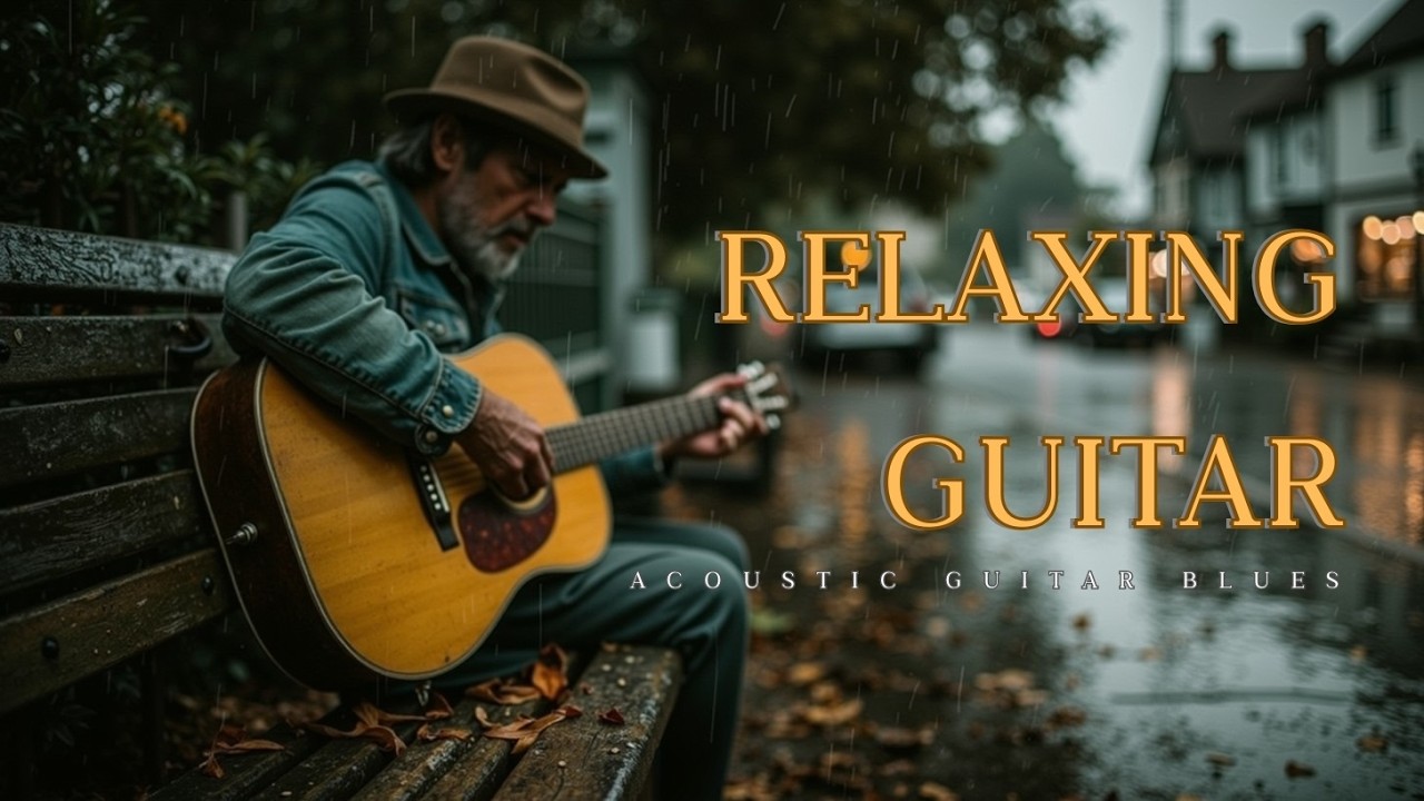 Расслабляющая акустическая блюзовая гитара ~ Спокойная инструментальная атмосфера