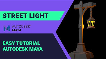STREET LAMP 3D MODEL in Autodesk Maya | Easy steps of house | background modeling |