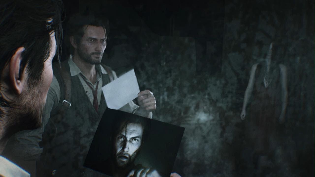 The Evil Within 2 Classic Mode running from the Guardian in reverse camera angle