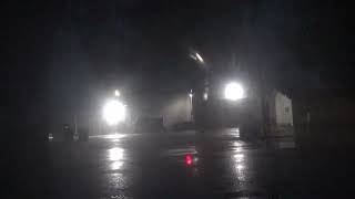 Lights flicker rapidly during heavy rainfall