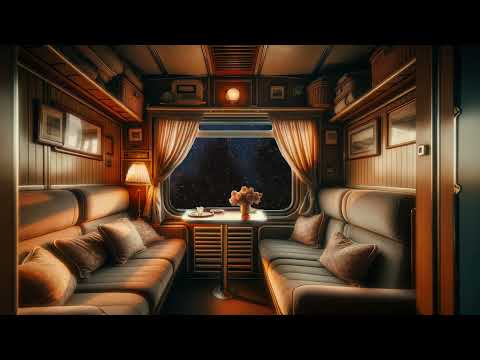 4 Hours of TRAIN NOISE on a rainy night  / Fall Asleep and Relax with ASMR