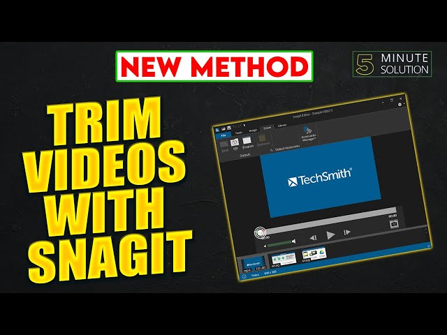 Snagit 12 debuts video trimmer, drops XP/ Vista support