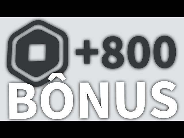 VOCÊ RECEBEU UM BÔNUS DE 800 ROBUX NO ROBLOX! #shorts