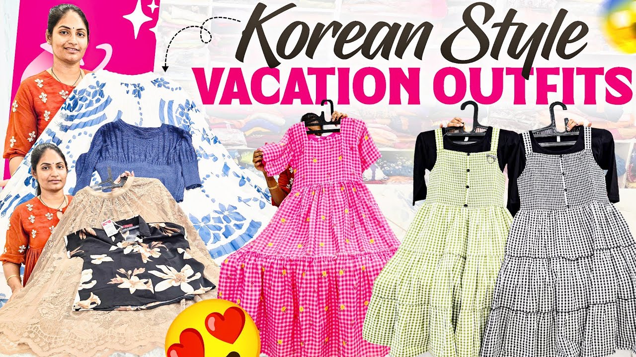 Korean style vacation outfits💃6302919303 - YouTube