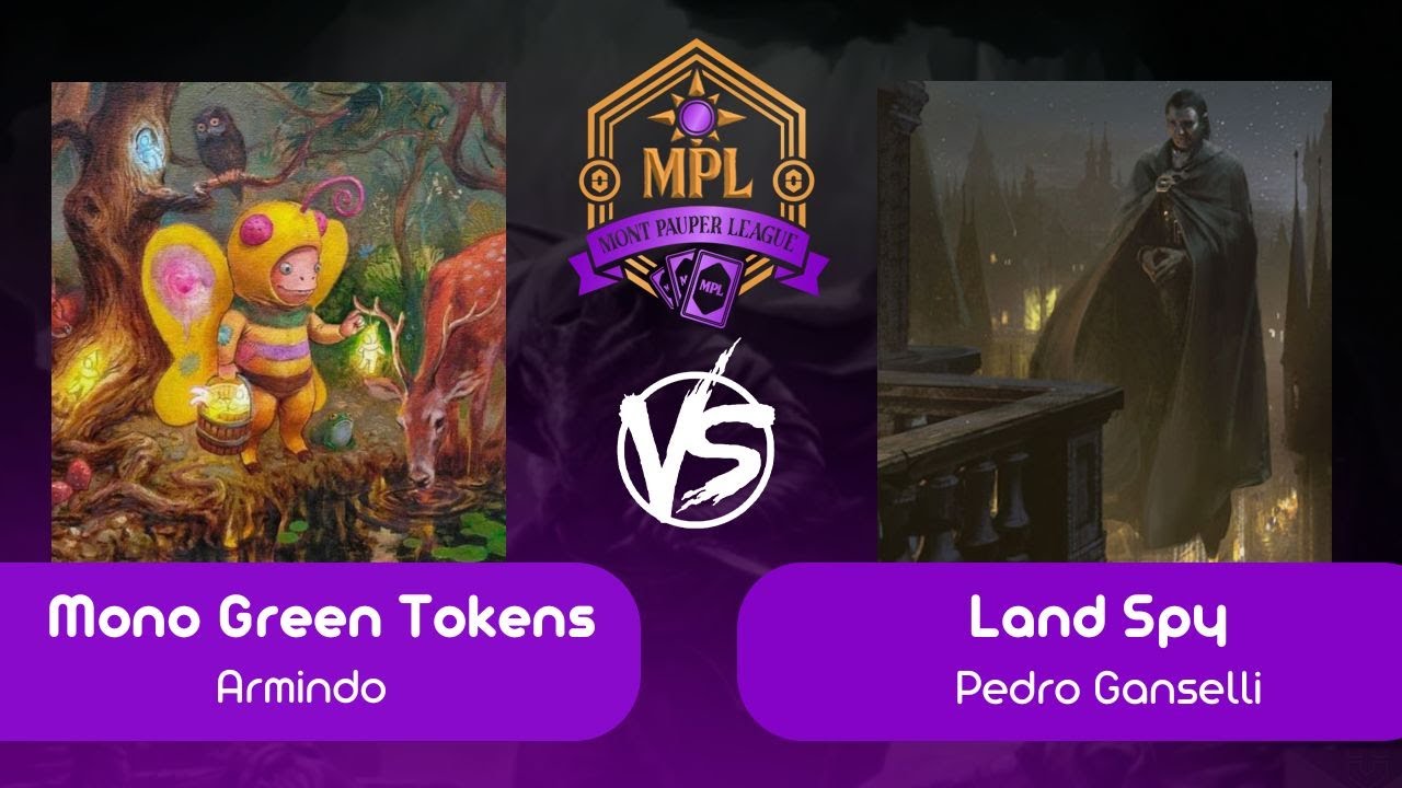 [Pauper na Mont] Mono Green Tokens VS Land Spy (R 02 - 02/09/2025)