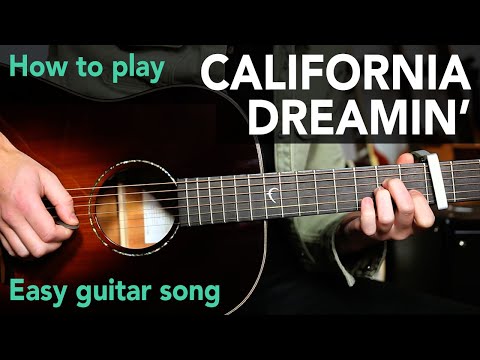 California Dreamin' Guitar Lesson Tutorial // How to play chords + intro