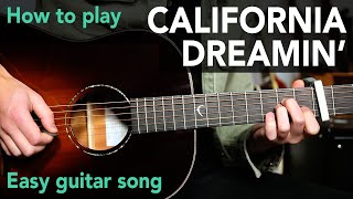 California Dreamin' Guitar Lesson Tutorial // How to play chords + intro
