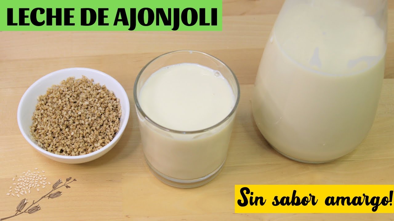 ?LECHE DE AJONJOLI Como hacerla SIN SABOR AMARGO?Leche de Ajonjoli COMO  SE PREPARA?LECHE DE SESAMO? - YouTube