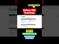 Railway RRB Technician New Vacancy Out! 🔥 | Eligibility, Age Limit & Selection Process #rrb
