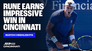 Highlights: Rune dispatches Michelsen in Cincinnati 2025