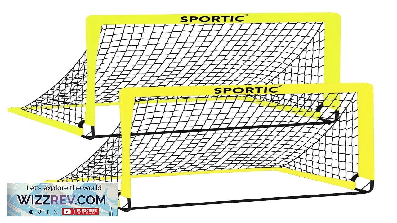 2 Pack 4' x 3' Soccer Goal Net Set Pop Up Kids