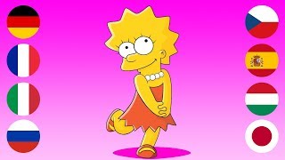 Details SIMPSONS | Lisa Simpson 10 different languages Guide