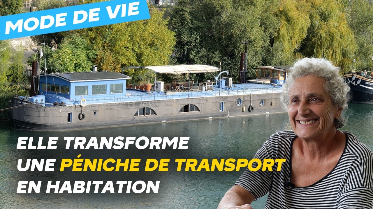 Il y a 40 ans à Lyon, Geneviève installait la première péniche habitable sur le Rhône.