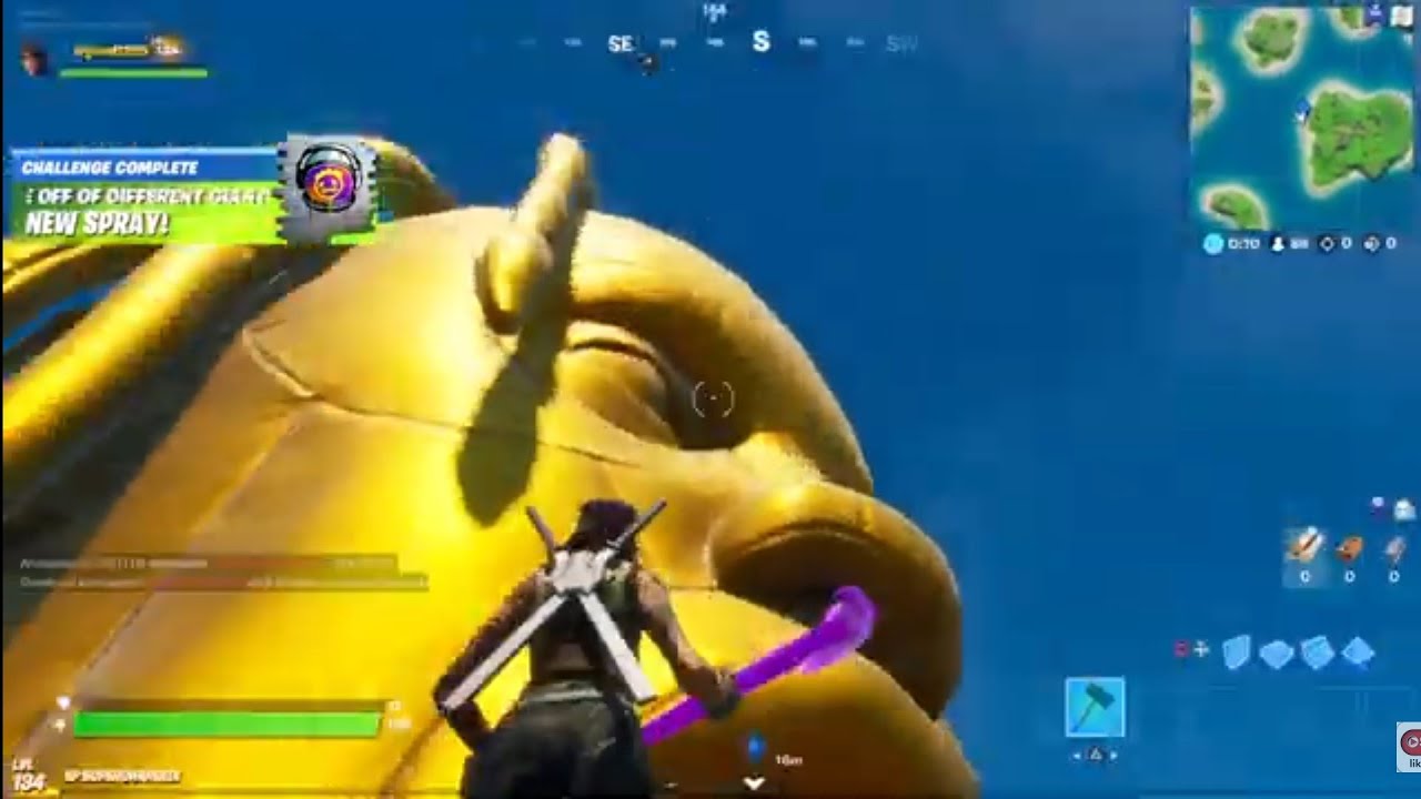 Fortnite giant Astro heads: where to bounce off different 
