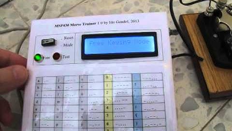 MSP430 Morse Code Trainer (Microcontroller DIY project)