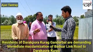 Residents of Darakpora Kurag area of Central Kashmir district Ganderbal